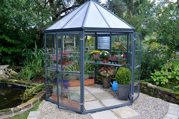 Maze Oasis Hex Premium Polycarbonate Greenhouse 8'